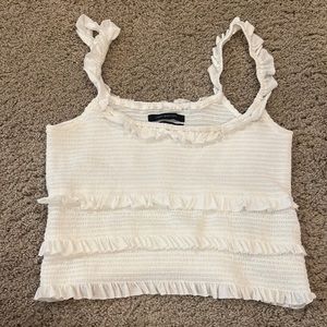Urban Outfitters White Crop Tank